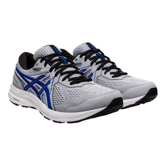 NIB Mens 9.5 wide Asics Gray and Blue Athletic Shoes for Performance - Picture 2 of 6